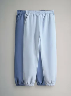 The Set 2 Pack Sweat Cuffed Joggers Blue/Light Blue Sale