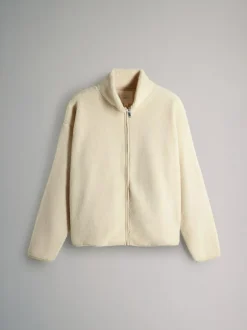 The Set 2 Pack Zip Through Borg Fleeces Chocolate Brown/Cream Online
