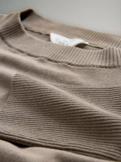 The Set Black/Brown/Neutral 3 Pack Fine Knit Crew Neck Jumpers Best