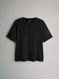 The Set Black/White/Red/Neutrals 10 Pack Short Sleeve Relaxed Fit Crew Neck T-Shirts Sale