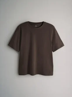 The Set Black/White/Red/Neutrals 10 Pack Short Sleeve Relaxed Fit Crew Neck T-Shirts Sale