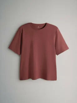 The Set Black/White/Red/Neutrals 10 Pack Short Sleeve Relaxed Fit Crew Neck T-Shirts Sale
