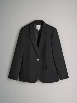The Set Single Breasted Blazer Black Online