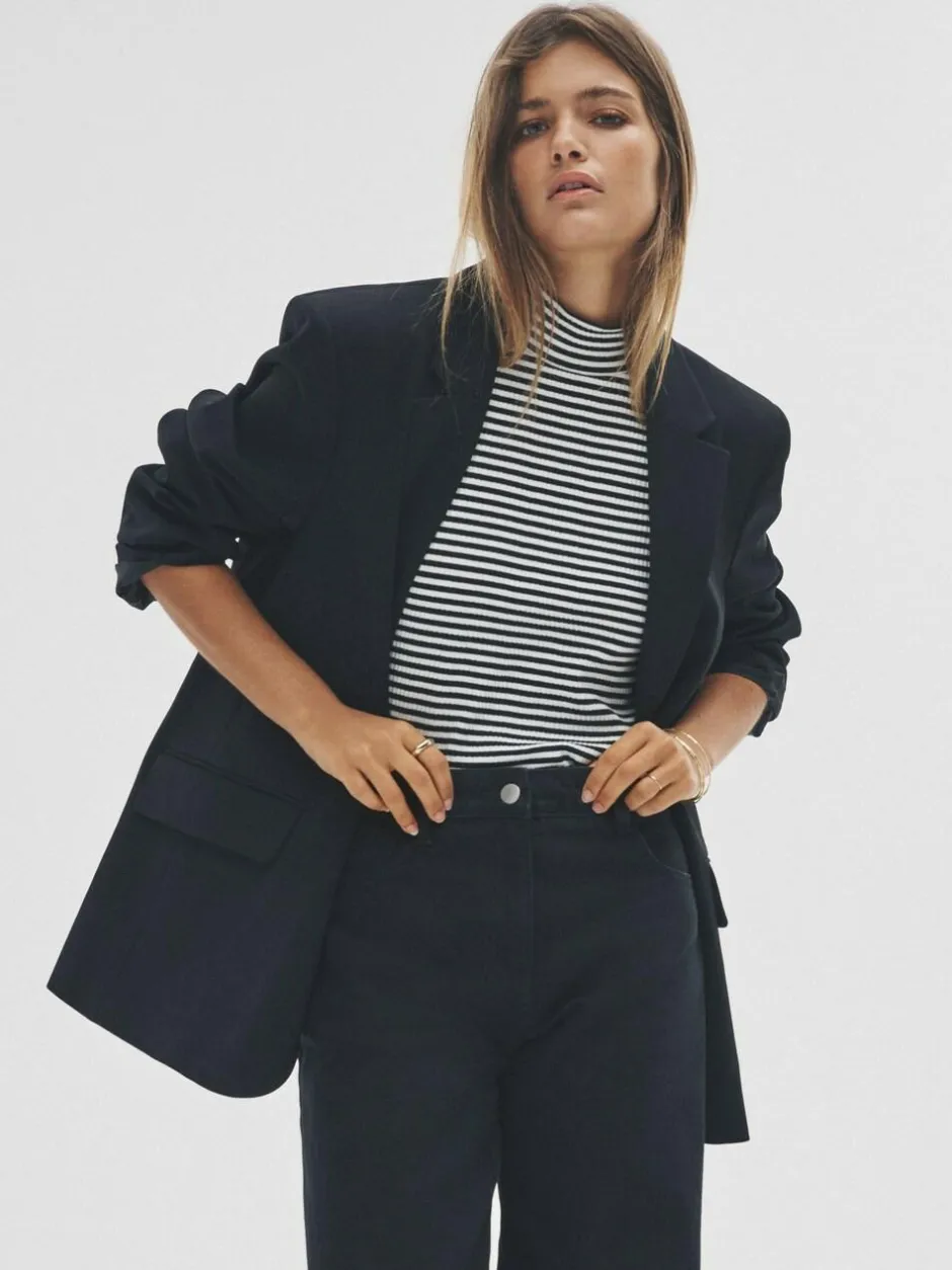 The Set Single Breasted Blazer Black Online