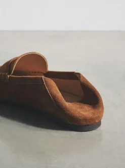 The Set Premium Suede Loafers Tan Brown Clearance