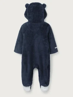 The White Company Blue Navy Fleece Romper Discount