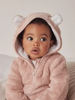 The White Company Pink Fleece Romper Online