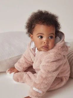 The White Company Pink Fleece Romper Online