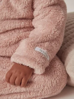 The White Company Pink Fleece Romper Online