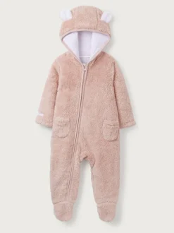 The White Company Pink Fleece Romper Online