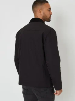 Threadbare Twill Lightweight Jacket Black Outlet