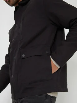Threadbare Twill Lightweight Jacket Black Outlet