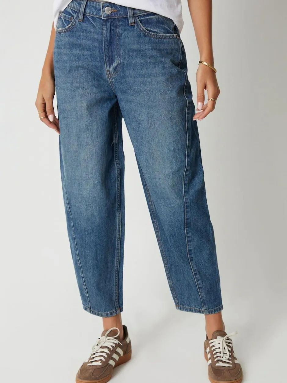 Threadbare Barrel Leg Jeans Blue Online