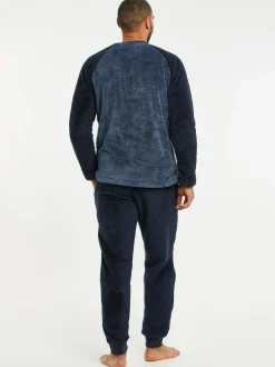 Threadbare Borg Pyjamas Set Blue Sale