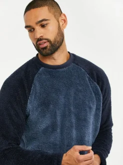 Threadbare Borg Pyjamas Set Blue Sale
