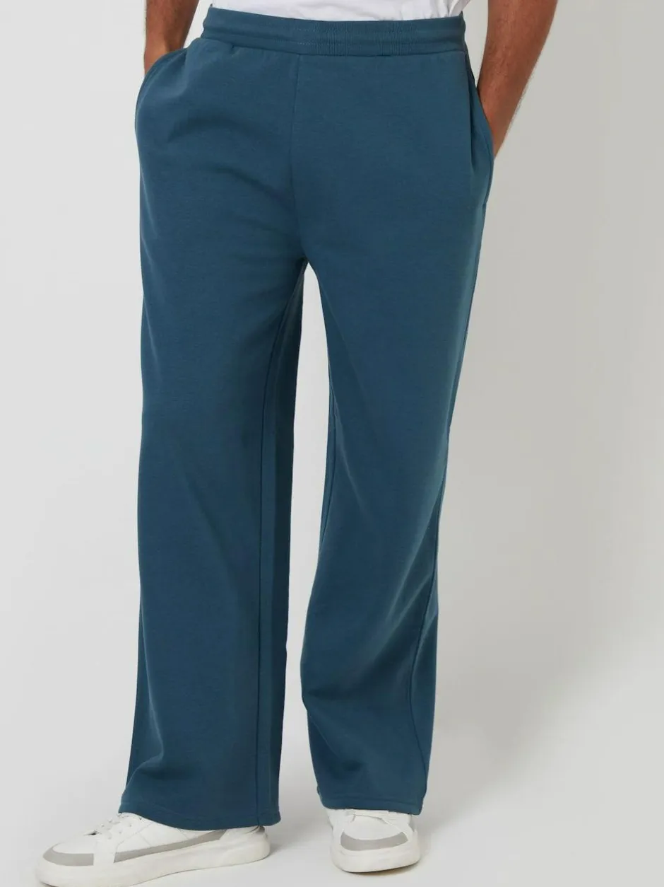 Threadbare Wide Leg Joggers Blue Clearance