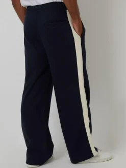 Threadbare Wide Leg Side Stripe Joggers Blue Online