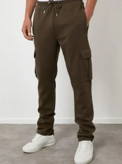 Threadbare Cargo Joggers Green New