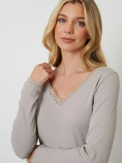 Threadbare Cotton Long Sleeve Pyjamas Set Grey