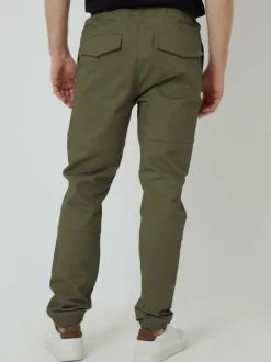 Threadbare Jogger Style Drawcord Trousers Khaki Outlet
