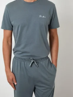 Threadbare Light Grey Pyjamas Set Outlet