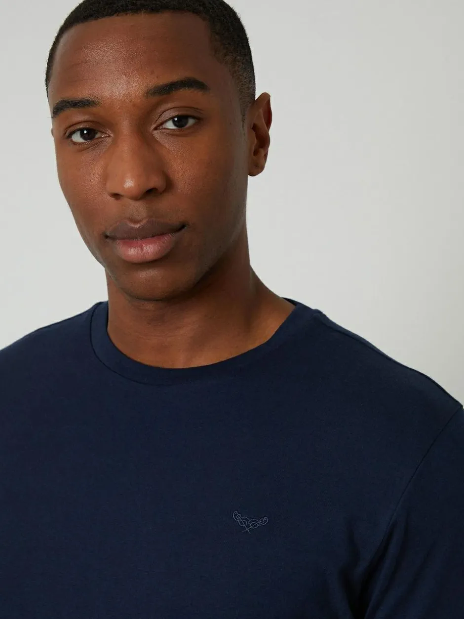 Threadbare Navy Check Pyjamas Set Online
