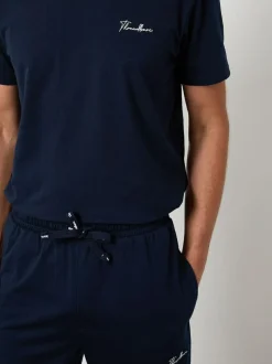 Threadbare Navy Pyjamas Set Best