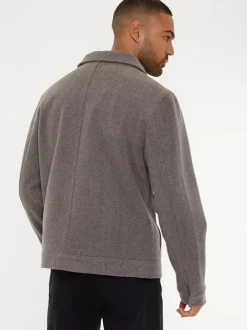 Threadbare Brushed Button Up Shacket Neutral Sale
