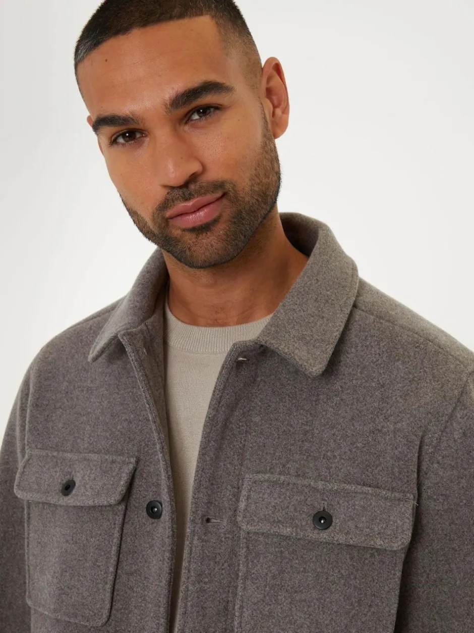 Threadbare Brushed Button Up Shacket Neutral Sale
