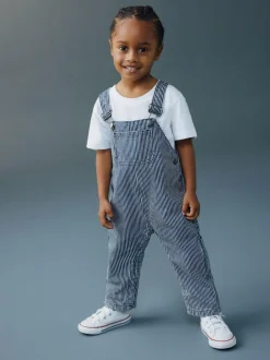 Next Ticking Stripe Dungarees (3mths-7yrs) Hot