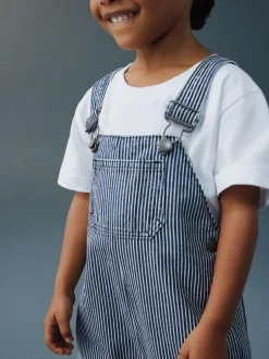 Next Ticking Stripe Dungarees (3mths-7yrs) Hot