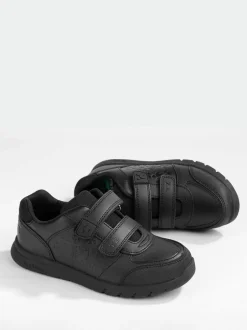 Toezone Boys Minecraft Rip Tape School Black Shoes Clearance