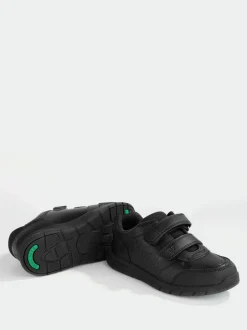 Toezone Boys Minecraft Rip Tape School Black Shoes Clearance