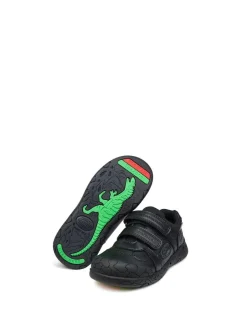 Toezone Chase Black Dinosaur School Shoes Sale