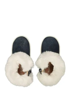 Toezone Girls Faith Suede Leather Faux Fur Zip Boots Freya Discount