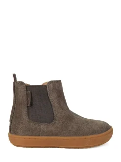 Toezone River Boys Brown Suede Leather Gusset and Zip Boots Clearance