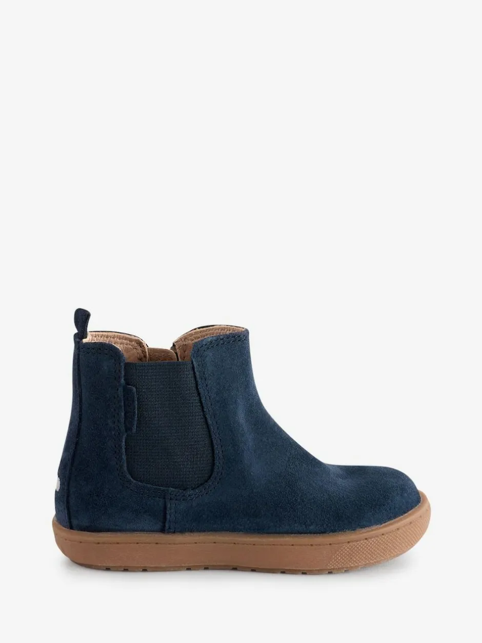 Toezone Sam Boys Suede Leather Gusset and Zip Boots Hot