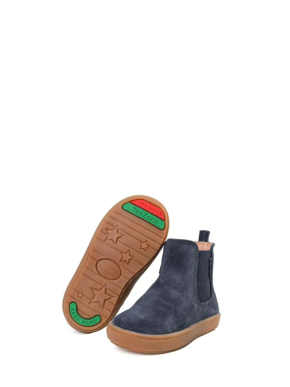 Toezone Sam Boys Suede Leather Gusset and Zip Boots Hot