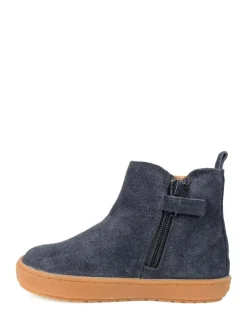 Toezone Sam Boys Suede Leather Gusset and Zip Boots Hot