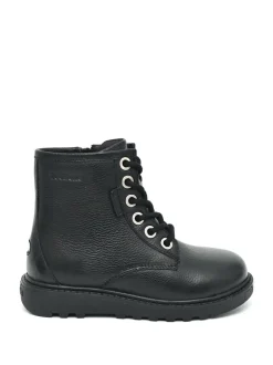 Toezone Storm Boys Leather Ortholite Ankle Black Boots Hot