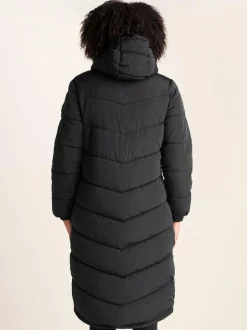 Tog 24 Raleigh Thermal Padded Hooded Long Coat Black Outlet