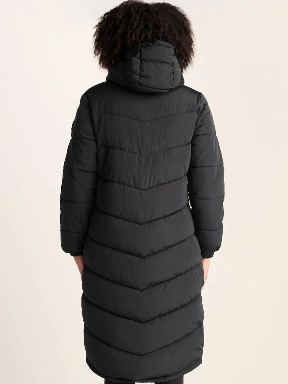 Tog 24 Raleigh Thermal Padded Hooded Long Coat Black Outlet