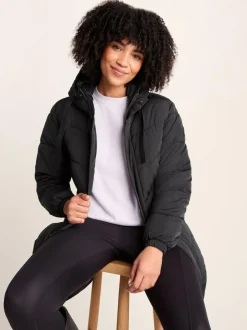 Tog 24 Raleigh Thermal Padded Hooded Long Coat Black Outlet