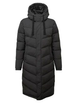 Tog 24 Raleigh Thermal Padded Hooded Long Coat Black Outlet