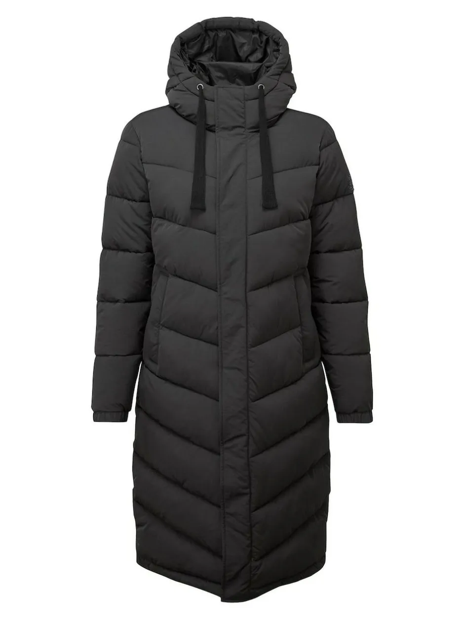 Tog 24 Raleigh Thermal Padded Hooded Long Coat Black Outlet