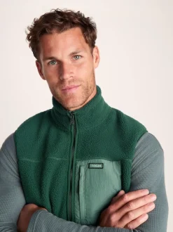 Tog 24 Mens Evan Sherpa Gilet Green New