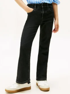 Tommy Hilfiger Black Black Flared Leg Jeans New