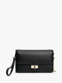 Tommy Hilfiger Heritage Monogram Plaque Clutch Black Online