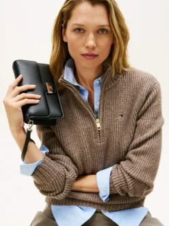 Tommy Hilfiger Heritage Monogram Plaque Clutch Black Online