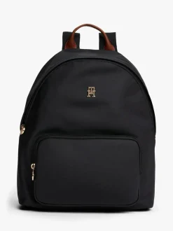 Tommy Hilfiger Black/White Dome Backpack New